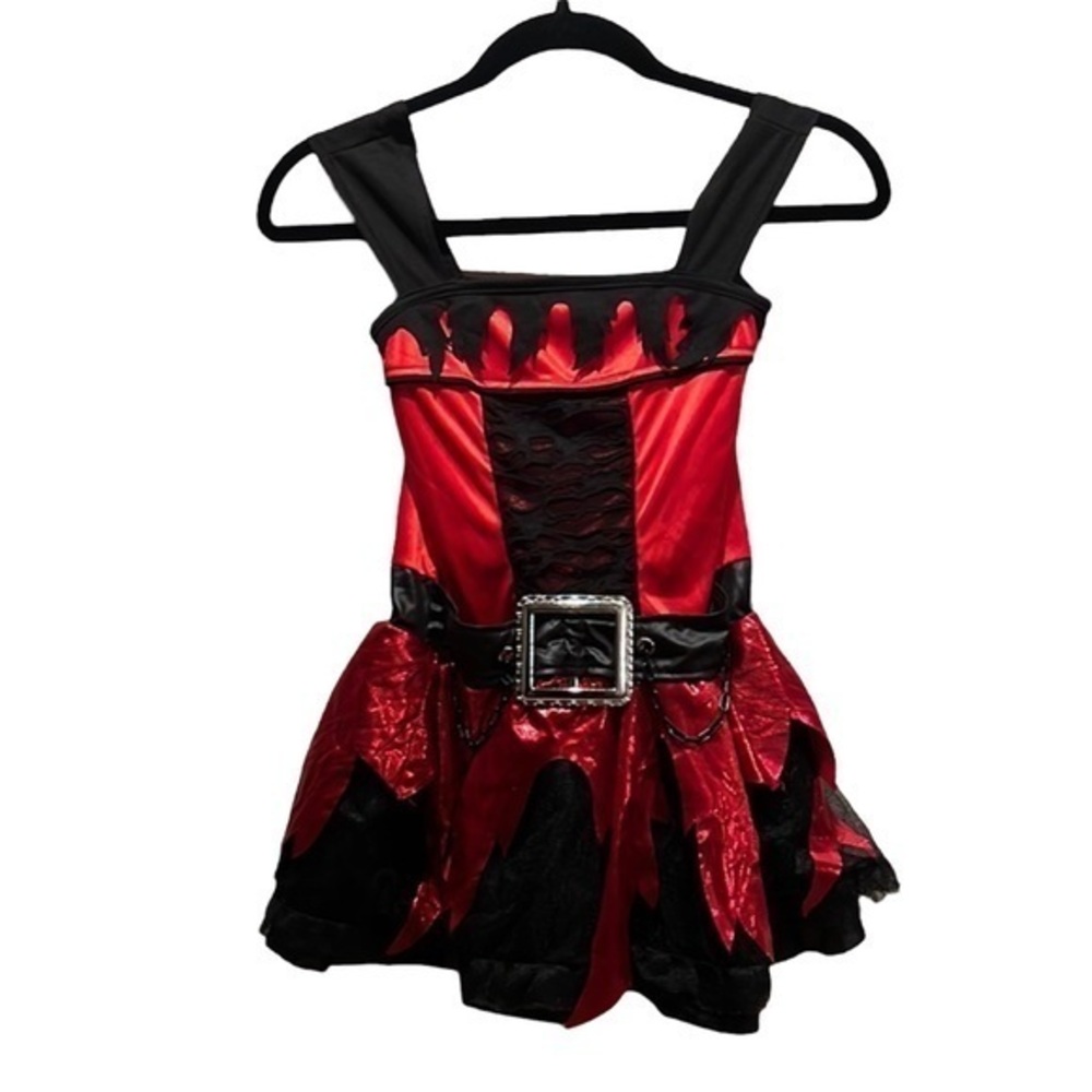 Child Medium Girls Devil Pirate Dress Costume